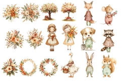 34 Autumn Clipart set PNG Product Image 2