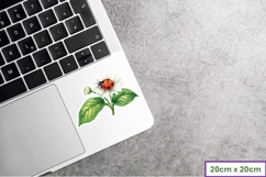 Cute Ladybird and Daisies Stickers PNG Product Image 2