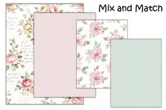 8 Shabby Chic Floral Backgrounds A4 JPEGS Product Image 2