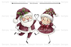 Whimsical Christmas Friends PNGs. Christmas Characters. Product Image 2
