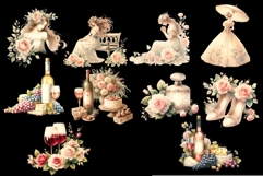 10 shabby chic clipart and stickers PNG Product Image 2