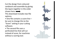 Dinosaur Card SVG | Layered card stock design. Product Image 2