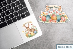Happy Easter Bunny Stickers Stickers PNGs Product Image 2