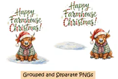 Christmas High Land Cow Design 3 Product Image 2
