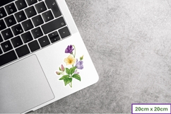 Purple Forest Flower Stickers Stickers, PNGs Product Image 2