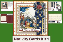 Christmas Nativity Card Making Kit Product Image 2