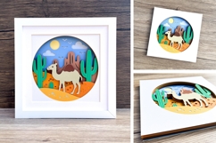 Camel SVG | 3D Shadowbox design. Product Image 2