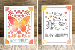 Birthday Insert Card SVG Bundle | 9 Holiday Card Designs Product Image 2