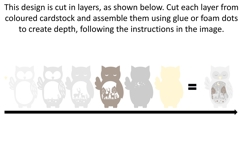 Owl SVG | 3D Layered design. Product Image 2