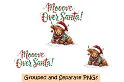 Christmas High Land Cow Design 4 Product Image 2