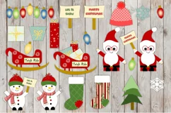 Cute Christmas Clipart 22 pieces PNGs 300dpi Product Image 2