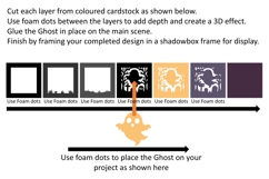 Halloween Ghost SVG | 3D Shadowbox Product Image 2