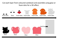 Fox Love Card SVG Digital Download Product Image 2