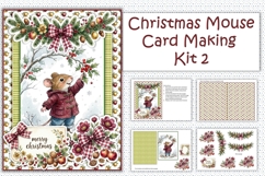 Christmas Mouse Card Making Kit 2 JPEGS Product Image 1