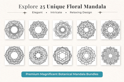 Mandala Coloring Pages Floral - KDP Interior Product Image 3