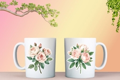Pink Roses Stickers PNG and JPEG Product Image 3