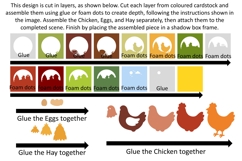 Chicken Farm SVG | 3D Shadowbox design. Product Image 3