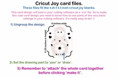 Cricut Joy Card! Russian doll card design! SVG / DXF File Product Image 3