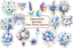 Cute Summer Planner Stickers Kit 66 Items, PNGs Product Image 3