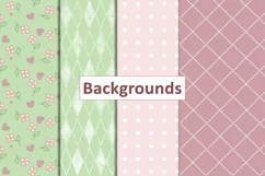 New Baby Clipart, Backgrounds and Borders PNG and JPEG Product Image 3