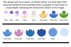 Jellyfish SVG | 3D Shadowbox Product Image 3