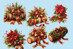 30 Shabby Chic Christmas Clipart PNGs Product Image 5