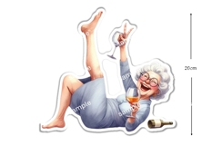 12 Christmas Drunken Grandparents Stickers JPEG and PNGs Product Image 4