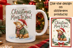 Christmas High Land Cow Design 2 Product Image 3