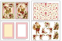 Watercolour Christmas Card Making Kit JPEG Product Image 3