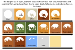 Camel SVG | 3D Shadowbox design. Product Image 3