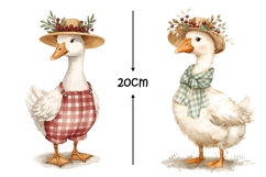 25 Cottage Goose Clipart set PNG Product Image 3