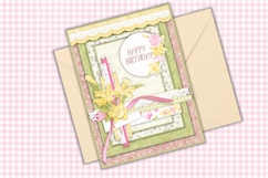 4 Spring Time Birthday Cards. Print and cut Product Image 3