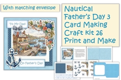 Nautical Father's Day Card Making Kit 26 Product Image 1