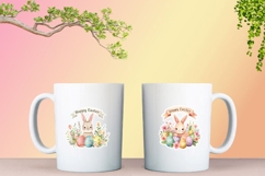 Happy Easter Bunny Stickers Stickers PNGs Product Image 3