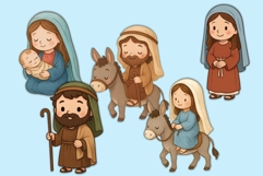 20 Christmas Nativity Characters clipart PNGs Product Image 3