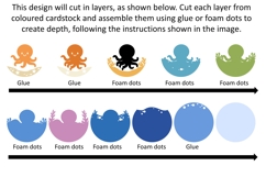 Octopus SVG | 3D Shadowbox Product Image 3