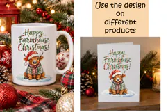 Christmas High Land Cow Design 3 Product Image 3