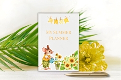Summer Sunflower Flower Stickers for Planners, Journals PNGs Product Image 3