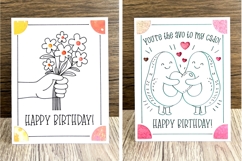 Birthday Insert Card SVG Bundle | 9 Holiday Card Designs Product Image 4