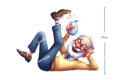12 Christmas Drunken Grandparents Stickers JPEG and PNGs Product Image 5