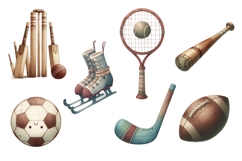 Cute Dinosaur sports Clipart PNG Product Image 4