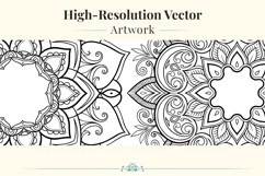 Mandala Coloring Pages Floral - KDP Interior Product Image 5