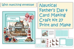 Nautical Father's Day Card Making Kit 27 Product Image 1