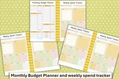 Digital Planner, summer budget planner, hyperlinked Product Image 4