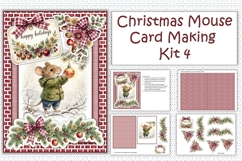 Christmas Mouse Card Making Kit 4 JPEGS Product Image 1