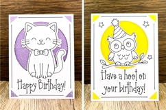 Birthday Insert Card SVG Bundle | 9 Holiday Card Designs Product Image 4