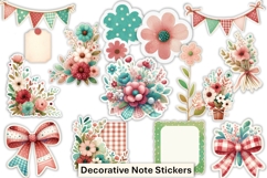 Shabby Chic Planner Stickers Kit 2 75 Items, PNGs Product Image 4