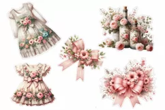Shabby Chic Clipart Fussy Cuts for scrapbooks & Journals Product Image 4