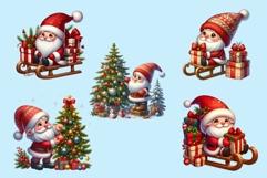 15 Christmas Gnomes Clipart PNG Product Image 4
