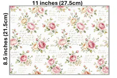 8 Shabby Chic Floral Backgrounds A4 JPEGS Product Image 4